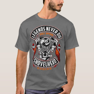 SHOVELHEAD 1966-1984 MOTOR Motorfietsen Wereldscho T-shirt
