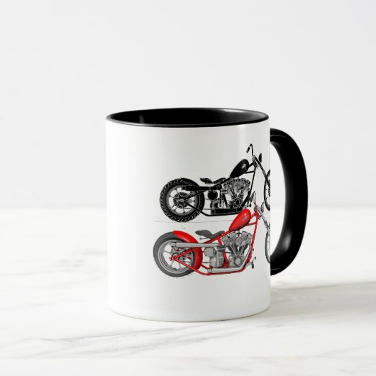 - Shovelhead Chopper Mok (Voorkant rechts)