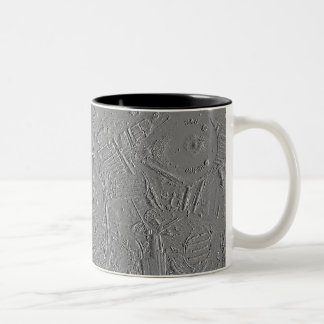 Shovelhead Motorcycle Relief Art Cup Tweekleurige Koffiemok