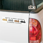 Show A Real Rabbit Vlaams Giant Bumpersticker (Op Truck)