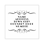 Show Adres Bloeiende Rubber Stamp Rubberstempel (Afrduk)