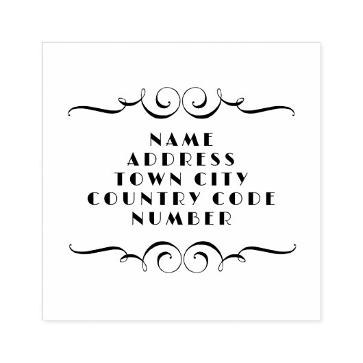  Show Adres Bloeiende Rubber Stamp Rubberstempel (Afrduk)