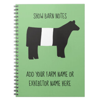 Show Barn Notes - Livestock Exhibitor Notitieboek