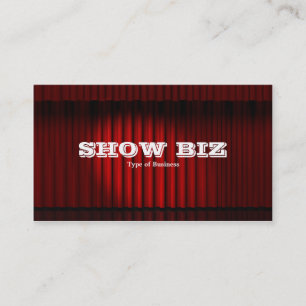 Show Biz Red - Wittekst Visitekaartje