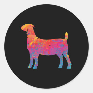 Show Boer Goat Ronde Sticker
