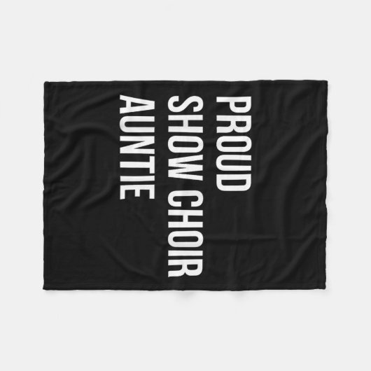 Show Choir Auntie  Fleece Deken (Voorkant (Horizontaal))
