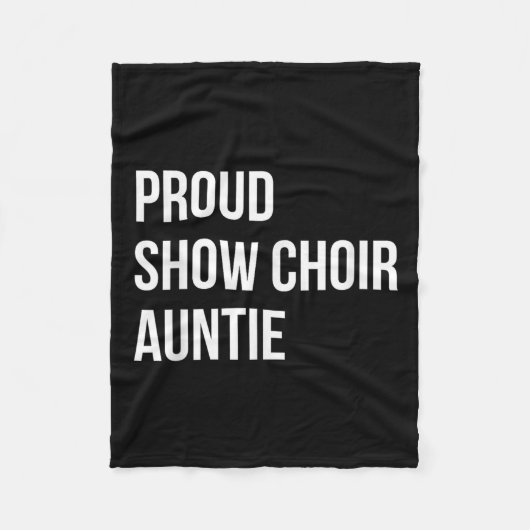 Show Choir Auntie  Fleece Deken (Voorkant)
