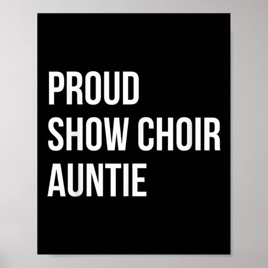 Show Choir Auntie Poster (Voorkant)