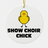 Show Choir Chick Keramisch Ornament (Voorkant)