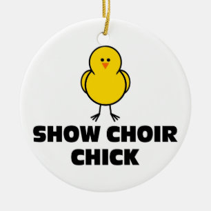 Show Choir Chick Keramisch Ornament