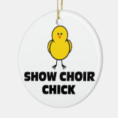 Show Choir Chick Keramisch Ornament (Links)