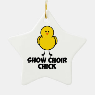 Show Choir Chick Keramisch Ornament