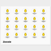 Show Choir Chick Ronde Sticker (Vel)