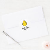 Show Choir Chick Ronde Sticker (Envelop)