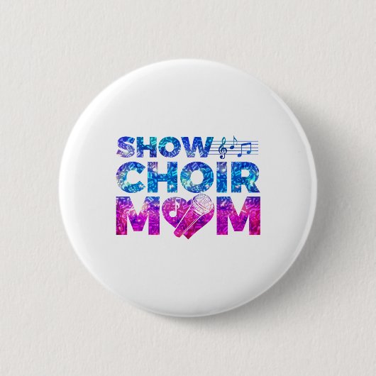 Show Choir Mam Ronde Button 5,7 Cm (Voorkant)