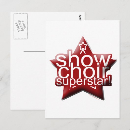 Show Choir Superstar! Briefkaart (Voorkant / Achterkant)