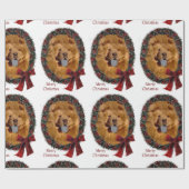 Show Chow Kerstkrans Cadeaupapier (Vlak)