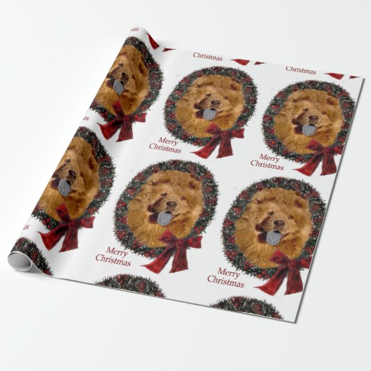 Show Chow Kerstkrans Cadeaupapier (Uitgerold)