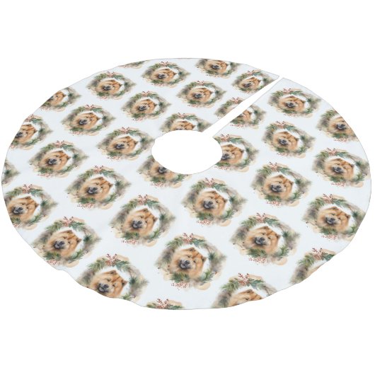 Show Christmas Wreath Feestelijke Pup Kerstboom Rok (Gekanteld)