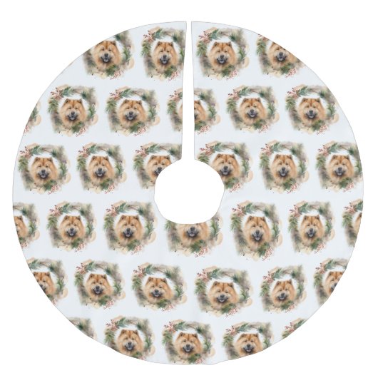 Show Christmas Wreath Feestelijke Pup Kerstboom Rok (Voorkant)