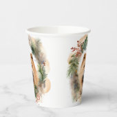 Show Christmas Wreath Feestelijke Pup Papieren Bekers (Links)