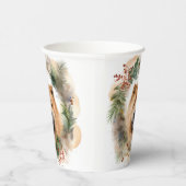 Show Christmas Wreath Feestelijke Pup Papieren Bekers (Rechts)