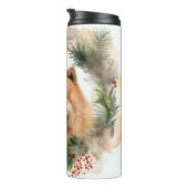 Show Christmas Wreath Feestelijke Pup Thermosbeker (Geroteerd rechts)