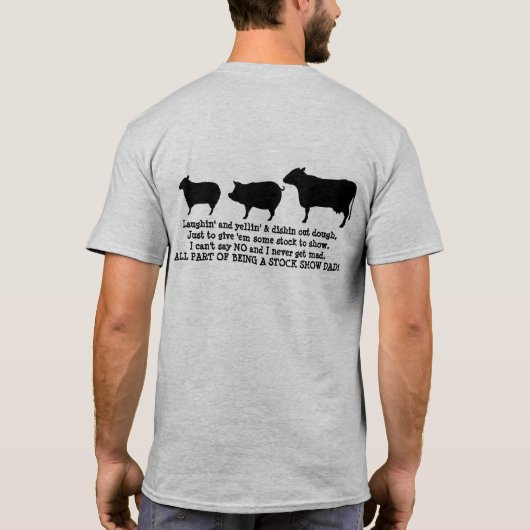 Show dad show shirt Veefvarkens show (Achterkant)