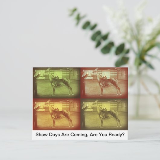 Show dagen briefkaart (Staand voorkant)