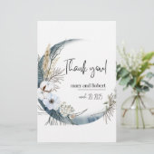 Show dankbaarheid en waardering met dank briefpapier (Staand voorkant)