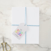 Show dat u geeft, regenboogkleurige blijf veilig cadeaulabel (Met Touw)