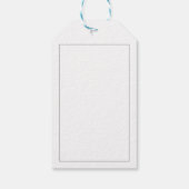 Show dat u geeft, regenboogkleurige blijf veilig cadeaulabel (Achterkant)