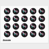 Show Dog Ronde Sticker (Vel)