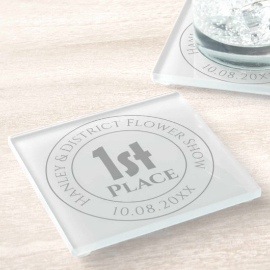 Show eerste prijs Trophy Prijs Glazen Onderzetter