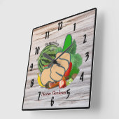 Show em de duim Gepersonaliseerde Master Gardener Vierkante Klok (Hoek)