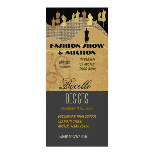 Show en voordeel mode reclamekaart (Voorkant)