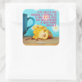 Show gastvrijheid voor vreemdelingen vierkante sticker (Tas)