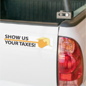 Show Gebruik uw belastingen (op wit) Bumpersticker (Op Truck)
