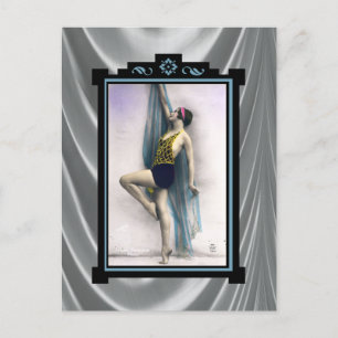 Show Girl Dancer Briefkaart
