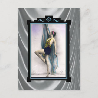 Show Girl Dancer Briefkaart