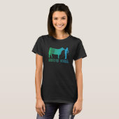 Show Girl Fun Livestock Cattle Showin T-shirt (Voorkant volledig)
