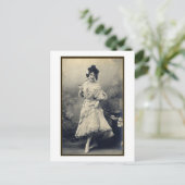 Show Girl Risque French Briefkaart (Staand voorkant)