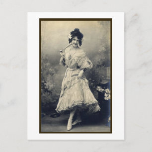 Show Girl Risque French Briefkaart