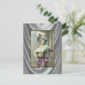 Show Girl Risque French Dancer Briefkaart (Staand voorkant)