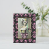 Show Girl Risque French Dancer Briefkaart (Staand voorkant)