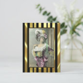 Show Girl Risque French Dancer Briefkaart (Staand voorkant)