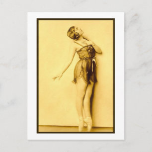 Show Girl Risque French Dancer Briefkaart