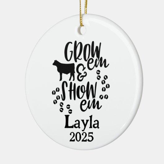 Show Heifer 4H Ornament (Links)