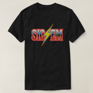 Show Highschool Football Spirit met Sic'Em T-shirt
