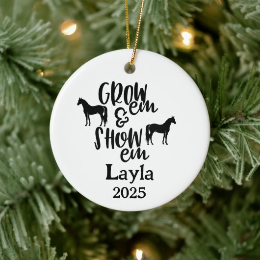 Show Horse Ornament, Rodeo Horse Ornament (Boom)